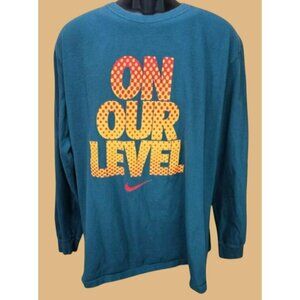 Nike "On Our Level" Graphic Long Sleeve T-Shirt 2XL